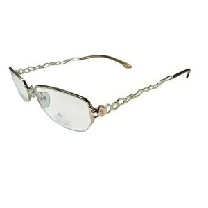Catherine Deneuve READ Demo Glasses Frames ONLY Half Rim CD-246 Gold 52-17-140